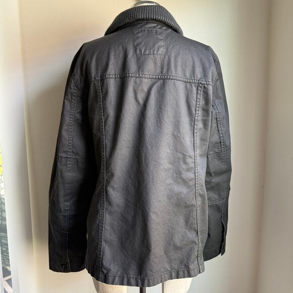 J.Crew Washed & Aged Utility Jacket Black Cotton Women's Large - Picture 3 of 8